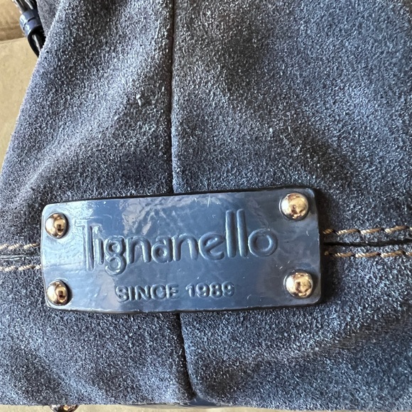 Suede Tignanello handbag - Picture 8 of 14